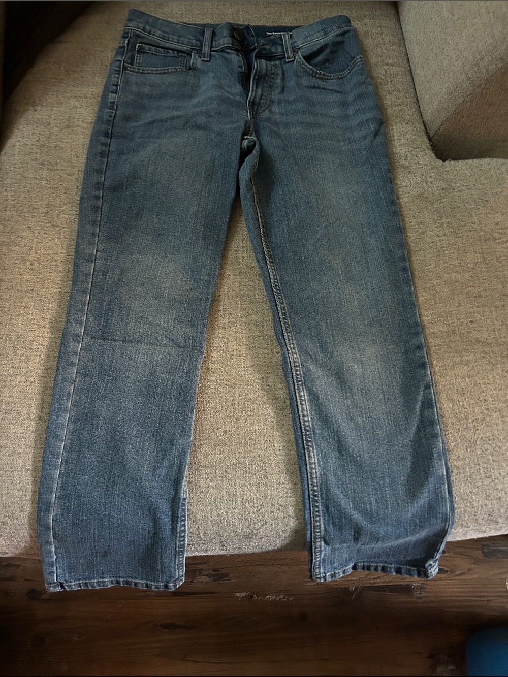 Sonoma Men's Relaxed Straight Jeans in Medium Blue Wash